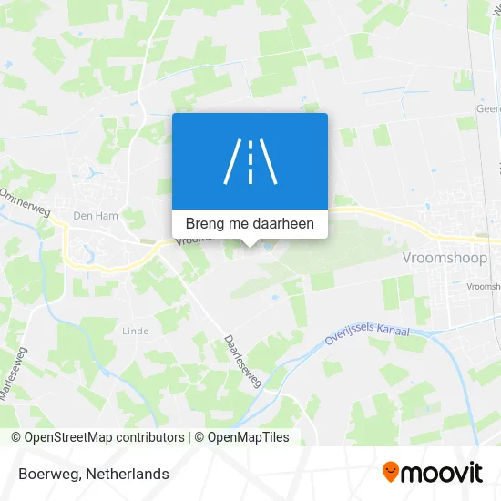Boerweg kaart
