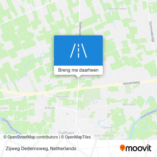 Zijweg Dedemsweg kaart
