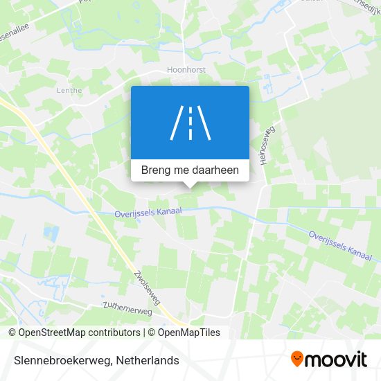 Slennebroekerweg kaart