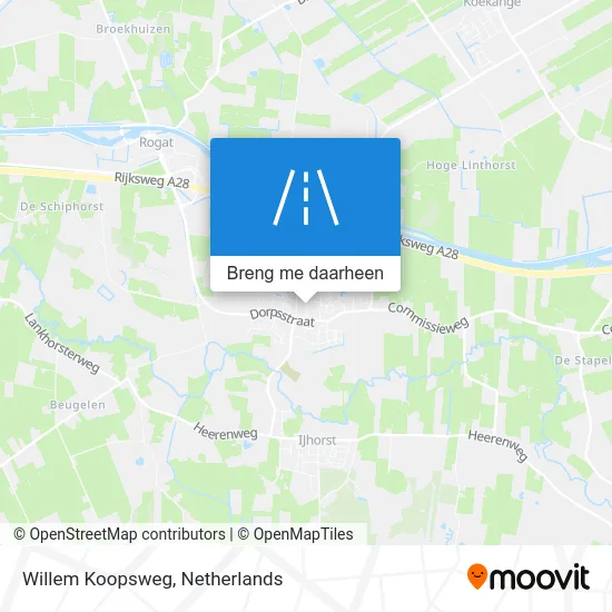 Willem Koopsweg kaart