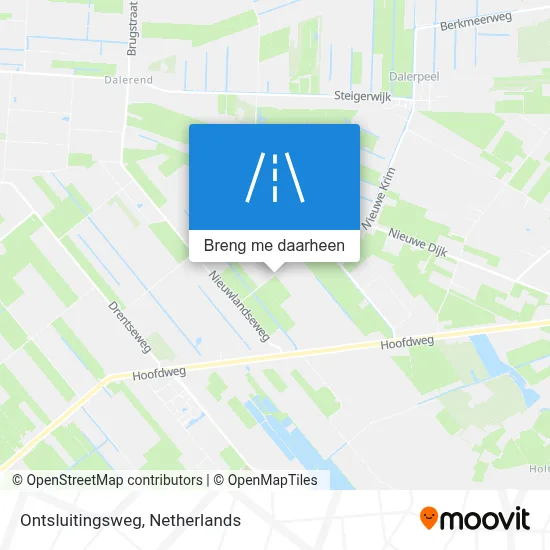 Ontsluitingsweg kaart