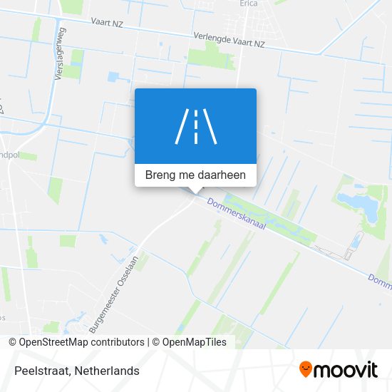 Peelstraat kaart