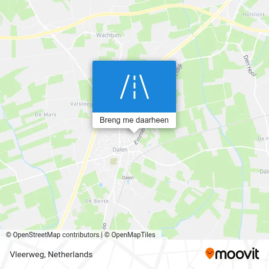 Vleerweg kaart