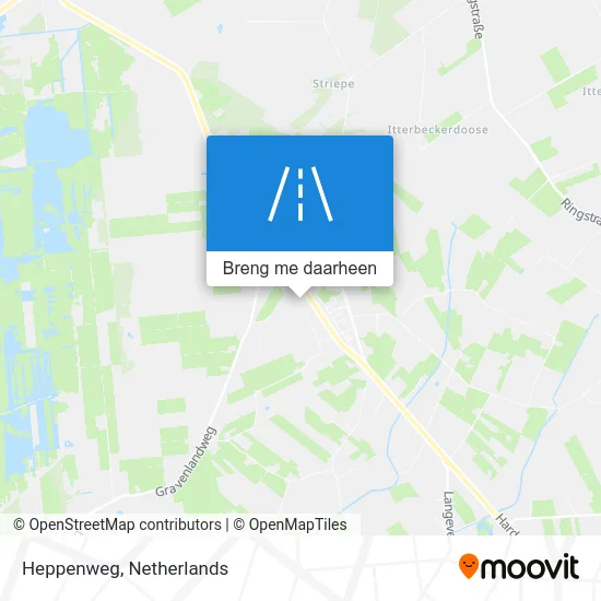 Heppenweg kaart