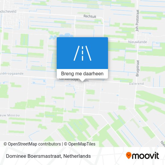 Dominee Boersmastraat kaart
