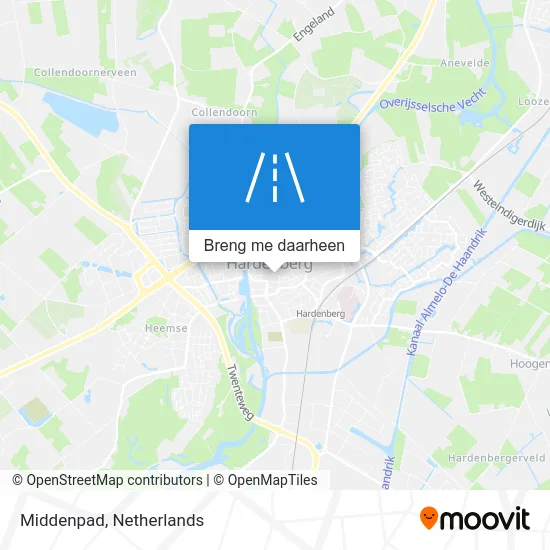 Middenpad kaart