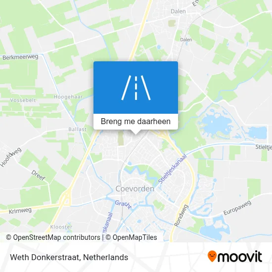 Weth Donkerstraat kaart