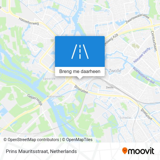 Prins Mauritsstraat kaart