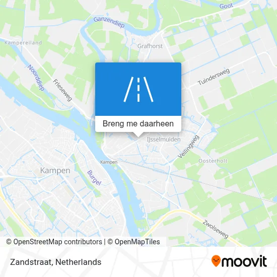 Zandstraat kaart