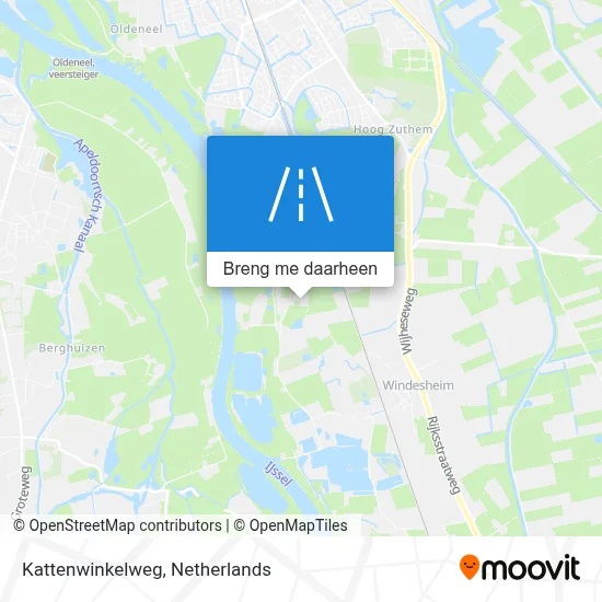 Kattenwinkelweg kaart