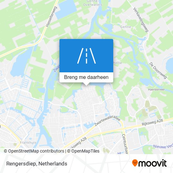 Rengersdiep kaart