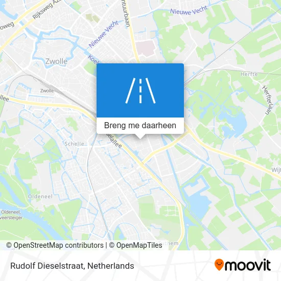 Rudolf Dieselstraat kaart