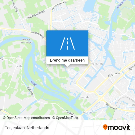 Tesjeslaan kaart