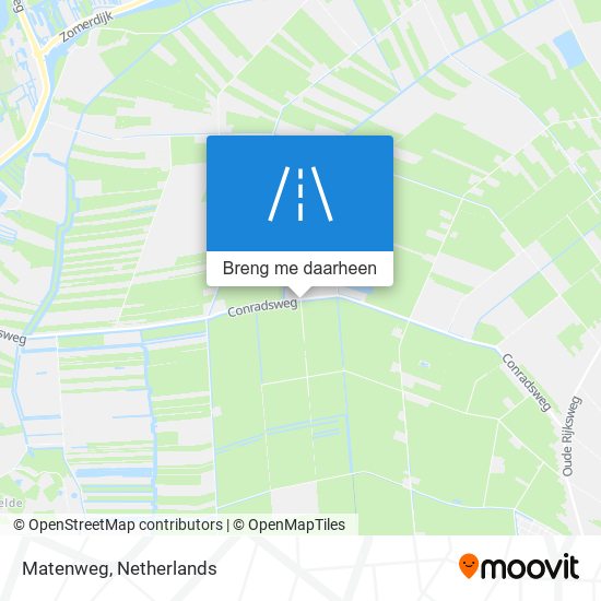 Matenweg kaart