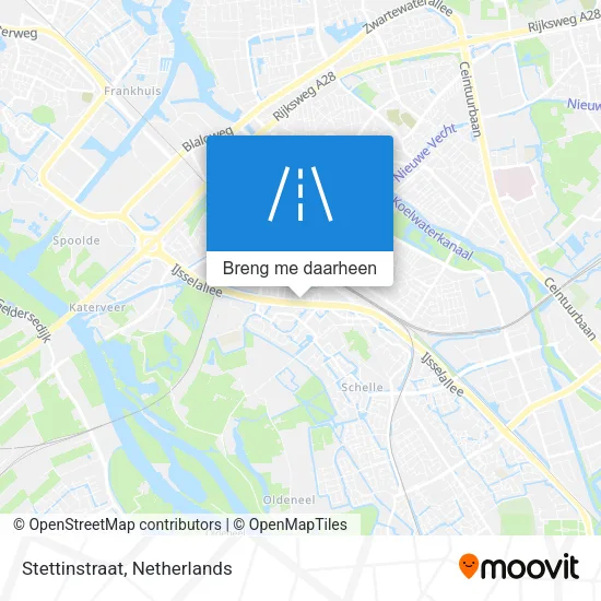 Stettinstraat kaart