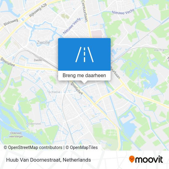 Huub Van Doornestraat kaart