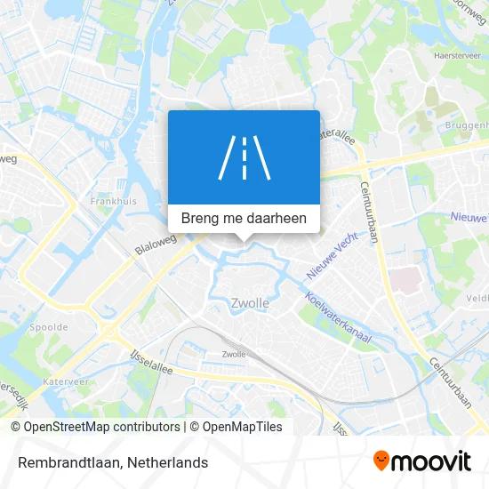 Rembrandtlaan kaart
