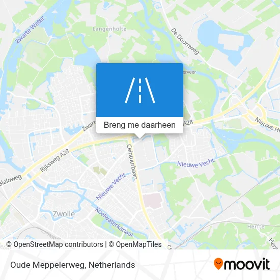 Oude Meppelerweg kaart