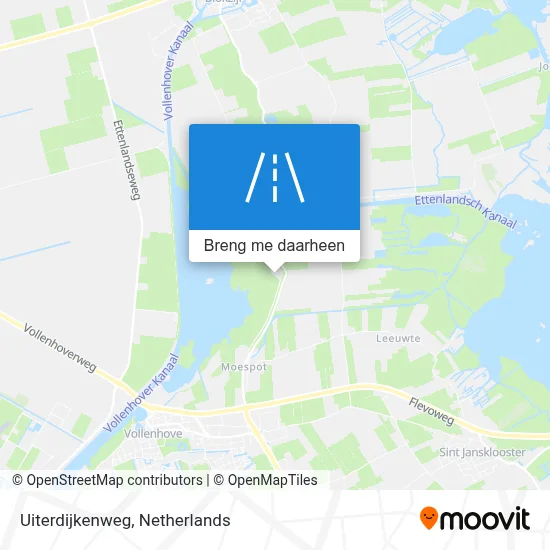 Uiterdijkenweg kaart