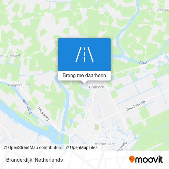 Branderdijk kaart