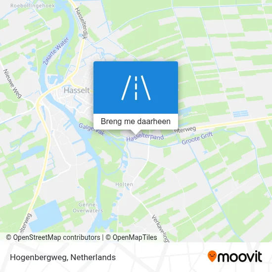 Hogenbergweg kaart