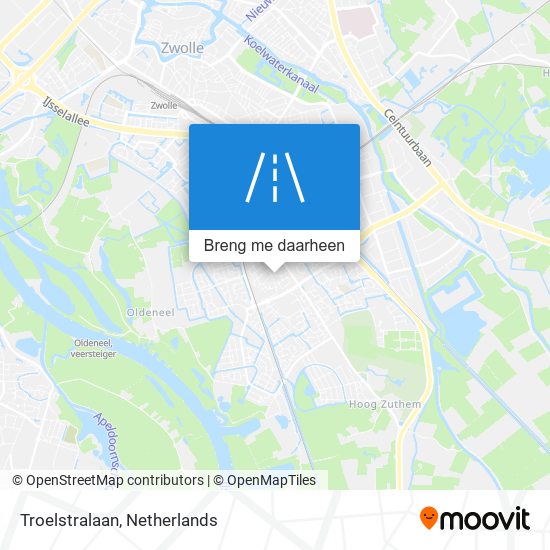 Troelstralaan kaart