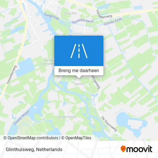 Glinthuisweg kaart