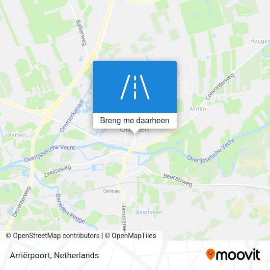 Arriërpoort kaart
