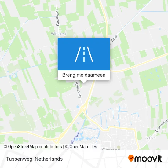 Tussenweg kaart