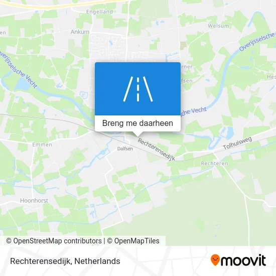 Rechterensedijk kaart