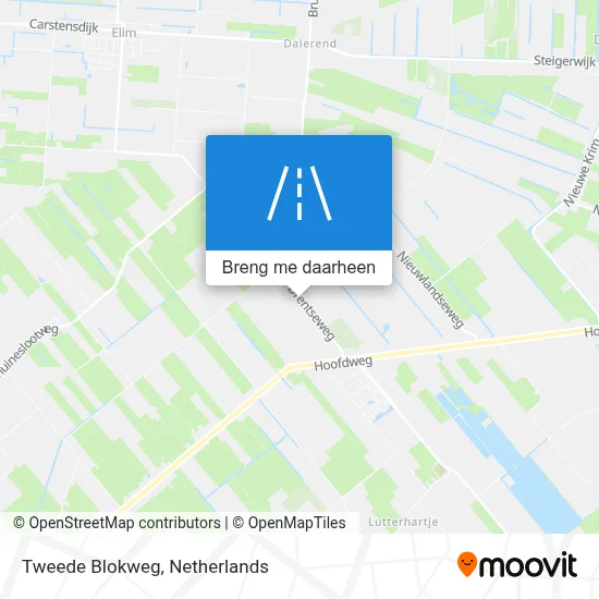 Tweede Blokweg kaart
