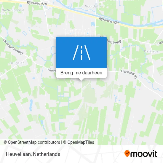 Heuvellaan kaart