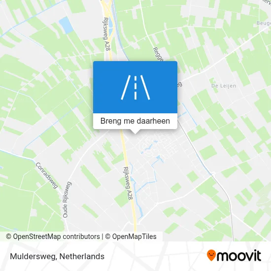 Muldersweg kaart