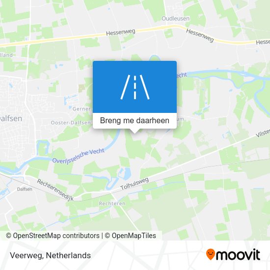 Veerweg kaart