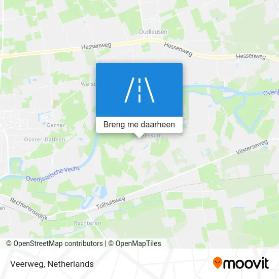 Veerweg kaart