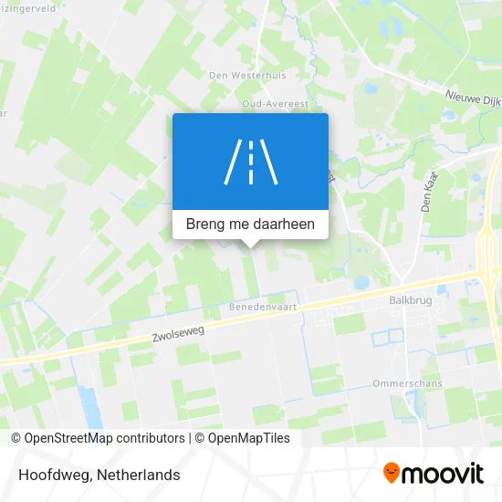 Hoofdweg kaart