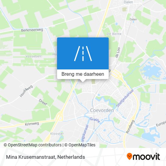 Mina Krusemanstraat kaart