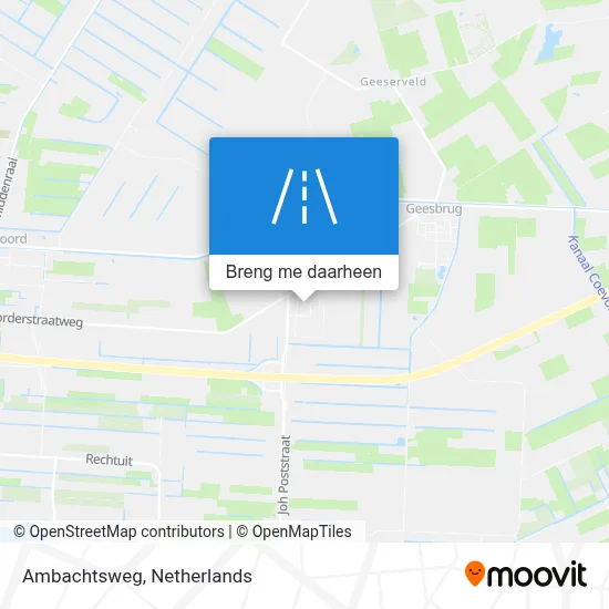 Ambachtsweg kaart