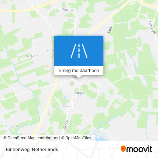 Binnenweg kaart