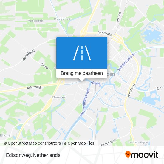 Edisonweg kaart