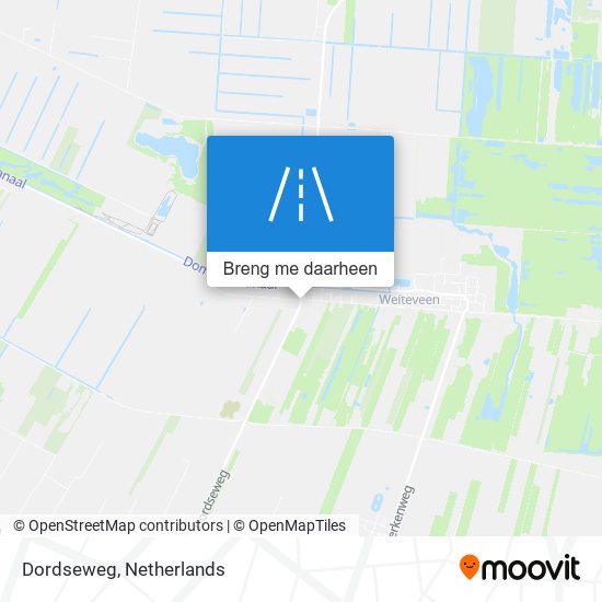 Dordseweg kaart