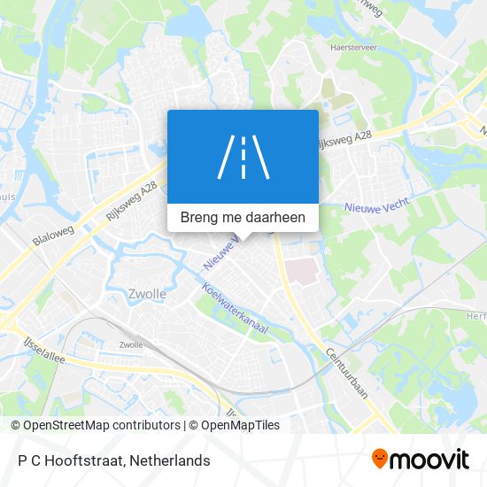 P C Hooftstraat kaart