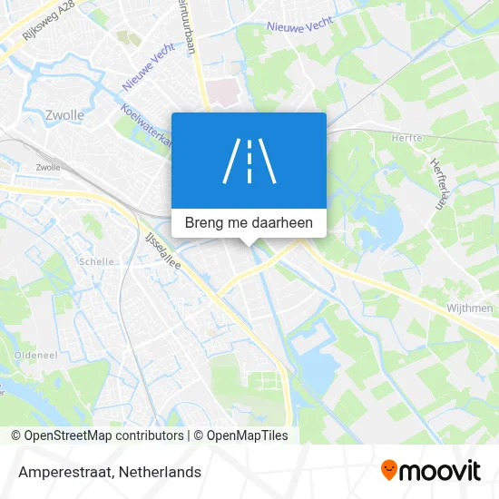 Amperestraat kaart