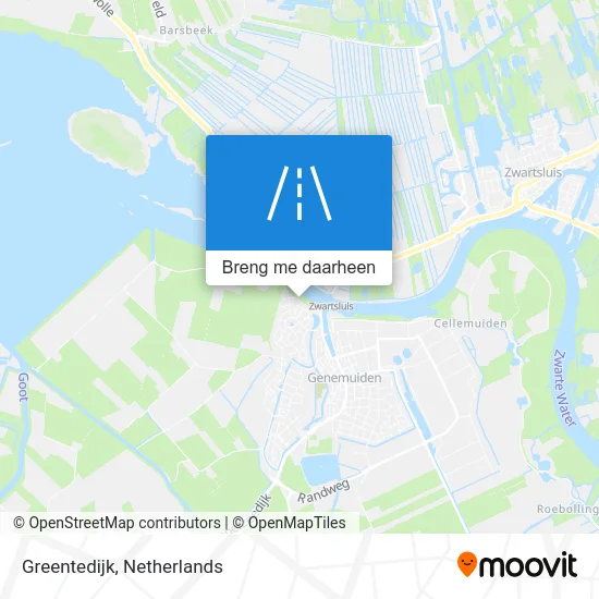 Greentedijk kaart