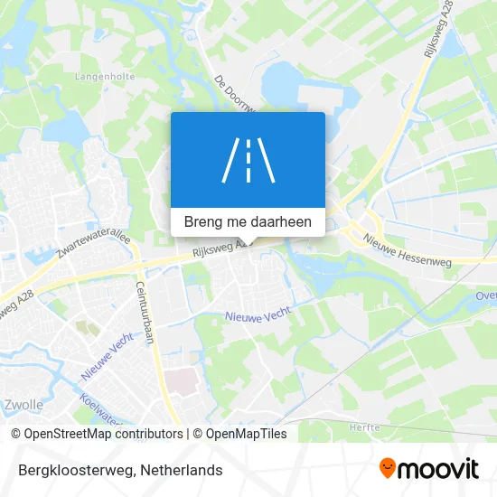 Bergkloosterweg kaart