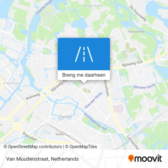 Van Muudenstraat kaart