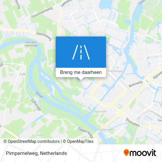 Pimpernelweg kaart