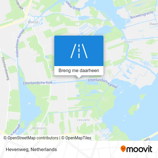 Hevenweg kaart