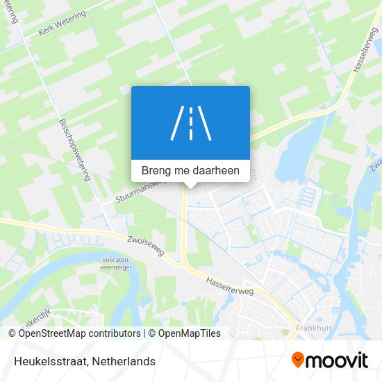 Heukelsstraat kaart