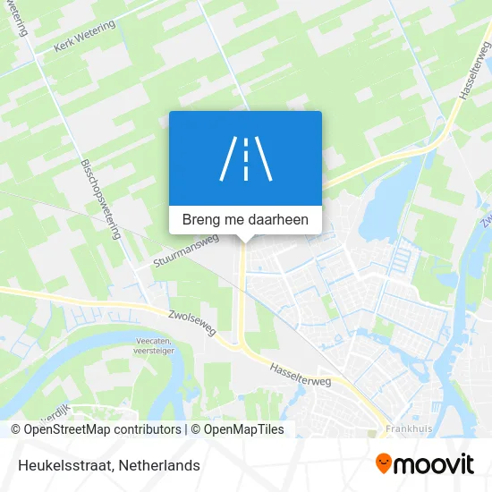 Heukelsstraat kaart